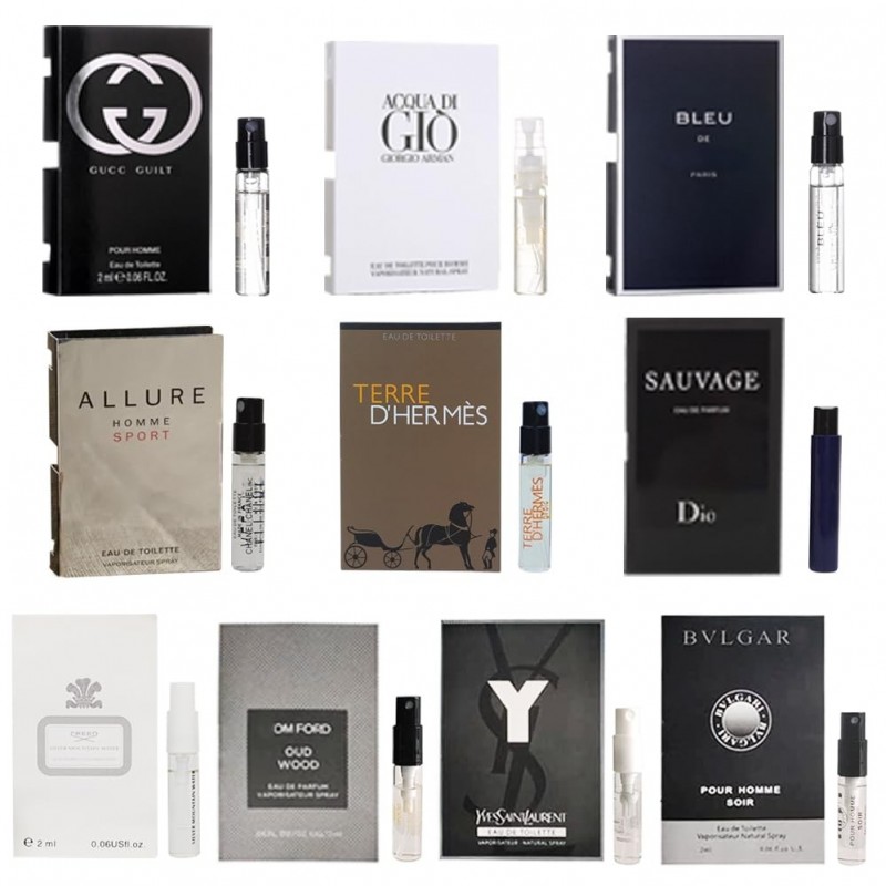 Cologne hommes parfum échantillonneur parfum concepteur Hombre Muestra De parfum échantillonneur ensembles Mini cadeau 10 pièces