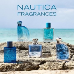 Eau de toilette Nautica Pure Blue, parfum marin aromatique Fougère, formule végétalienne, parfum longue durée, 3,3 oz