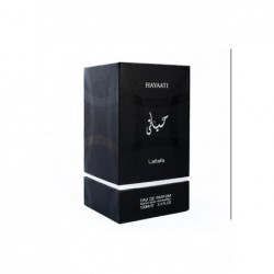 Eau de Parfum Spray Hayaati Pour Homme - Aux notes de Pomme et de Bergamote - 100 ml, Noir