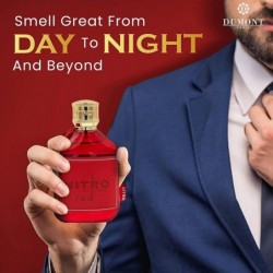 Dumont NITRO RED - 3.4oz - Eau De Parfum - Parfum de luxe pour homme - Parfum fruité, boisé, floral et masculin