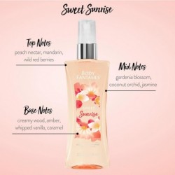 Coffret cadeau de No?l Body Fantasies Body Spray pour elle - échantillon de 3 parfums délicieux