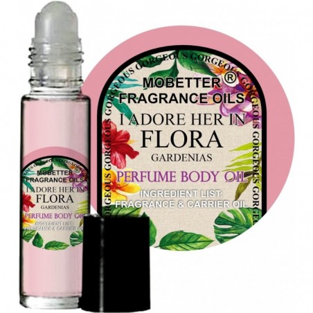 Huiles parfumées MOBETTER I Adore Her In Flora Gardenias Parfum Huile corporelle pour femmes