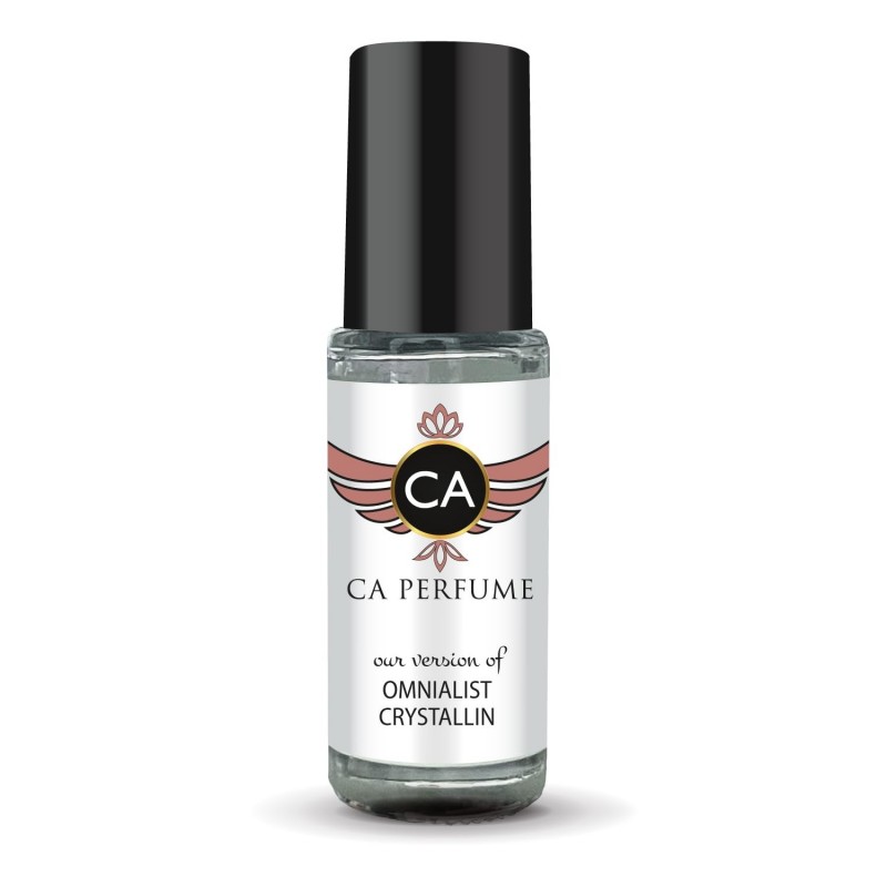 Impression de parfum CA de Omnialist Crystallin pour femme Réplique de parfum Huile corporelle Dupes échantillon d'aromathérapie essentielle sans alcool Format voyage Concentré longue durée .