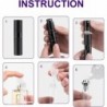 Flacon atomiseur de parfum portable rechargeable de voyage de 8 ml pour adultes hommes femmes (noir, lot de 2)