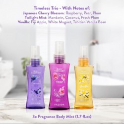 Coffret cadeau de No?l Body Fantasies Body Spray pour elle - échantillon de 3 parfums intemporels