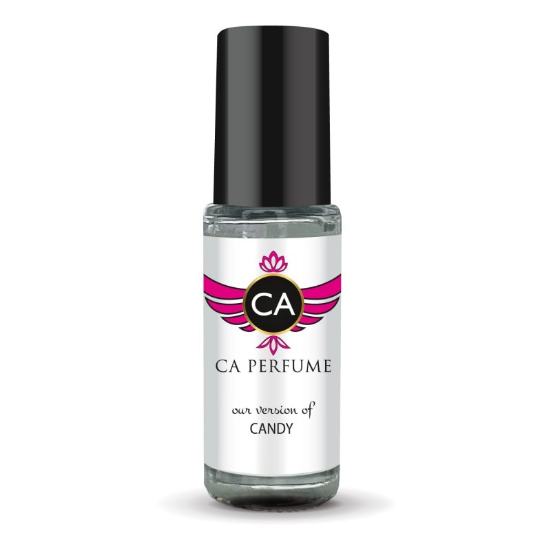 CA Perfume Impression of Candy For Women Réplique de parfum Huile corporelle Dupes échantillon d'aromathérapie essentielle sans alcool Format voyage Concentré Attar longue durée .