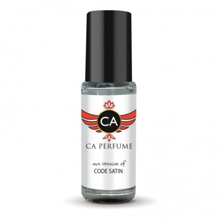 CA Perfume Impression of Code Satin For Women Réplique de parfum Huile corporelle Dupes échantillon d'aromathérapie essentielle sans alcool Format voyage Concentré Attar longue durée .