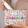 Cadeaux inspirants pour enseignants Trousse de maquillage Cadeaux d'appréciation des enseignants Trousse de maquillage Meilleurs cadeaux pour nouveaux enseignants Cadeaux de retraite pour femmes Enseignant de l'année Pochette de maquillage pour No?l et anniversaire