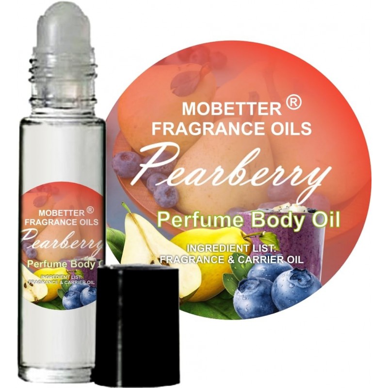 Huiles parfumées MOBETTER FRAGRANCE OILS Huile corporelle parfumée Pearberry Flacon en verre de