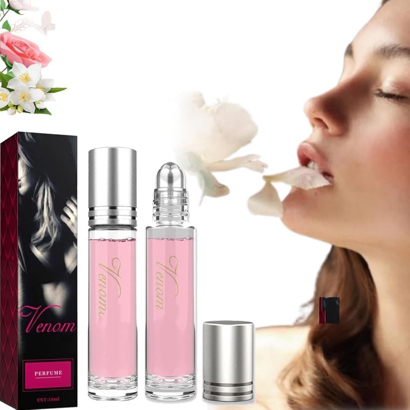 Parfum unisexe Venom Aphrodite, parfum aux phéromones Desnisa, huile de parfum unisexe aux phéromones, huile de parfum unisexe aux phéromones, huile de parfum aux phéromones, roller de parfum (2 pièces)