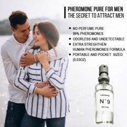 Phéromones pour femmes (0,3 oz) Marque blanche - Phéromones féminines pures pour attirer les hommes sans parfum - Formule de phéromones humaines extra-fortes par No 9 BASK